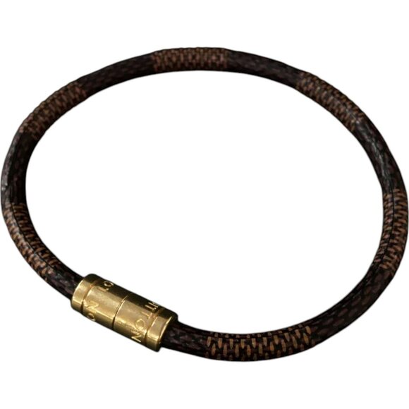 554240BS (S3) Louis Vuitton Bracelet Brown Damier - Picture 1 of 8